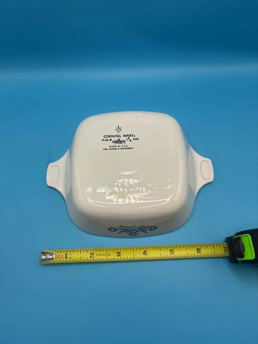 Corning Ware Blue Cornflower Petite Pan Baking Dish P-41-B 1-3/4 Cup